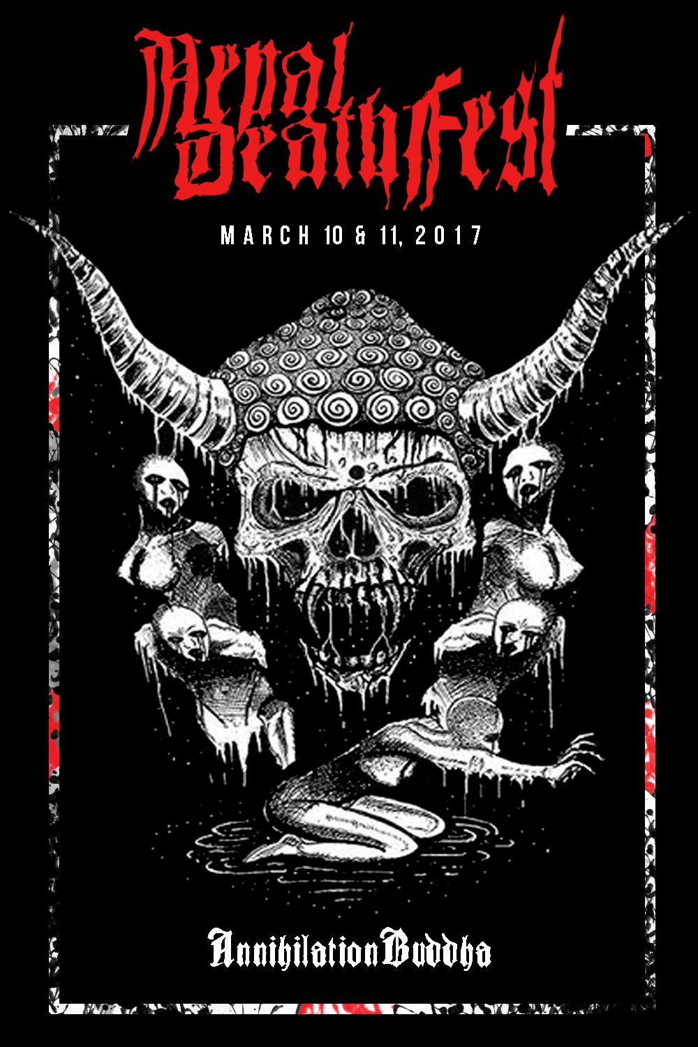 Official Artwork of Nepal Deathfest 2017