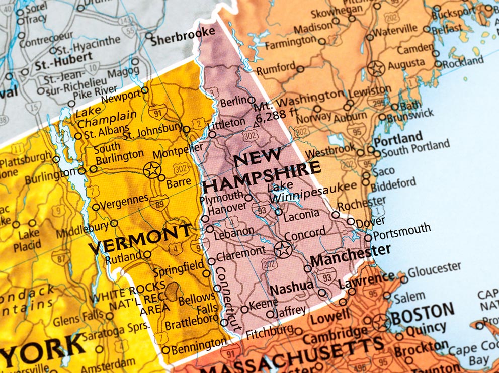 Vermont map